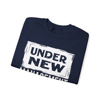 Under New Management "Speak To My Fiance" – Gildan Heavy Blend | Trendy Men's and Women’s Soft Sweatshirt. Direct to Garment. Printed & Shipped in the USA. Unisex Sizes.