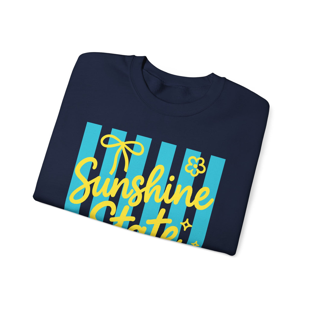 Sunshine State of Mind – Gildan Heavy Blend | Trendy Women’s Soft Sweatshirt. Direct to Garment. Printed & Shipped in the USA. Unisex Sizes.
