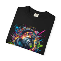 Gaming Headset I Can't Hear You, I'm Gaming - Comfort Colors | Trendy Men's And Women's T-Shirt. Direct to Garment. Printed & Shipped in the USA. Unisex Sizes.
