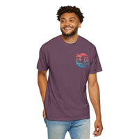 Sun Salt Sand, Beach Sunset - Front & Back Print - Comfort Colors | Trendy Women's and Men's T-Shirt. Direct to Garment. Printed & Shipped in the USA. Unisex Sizes.