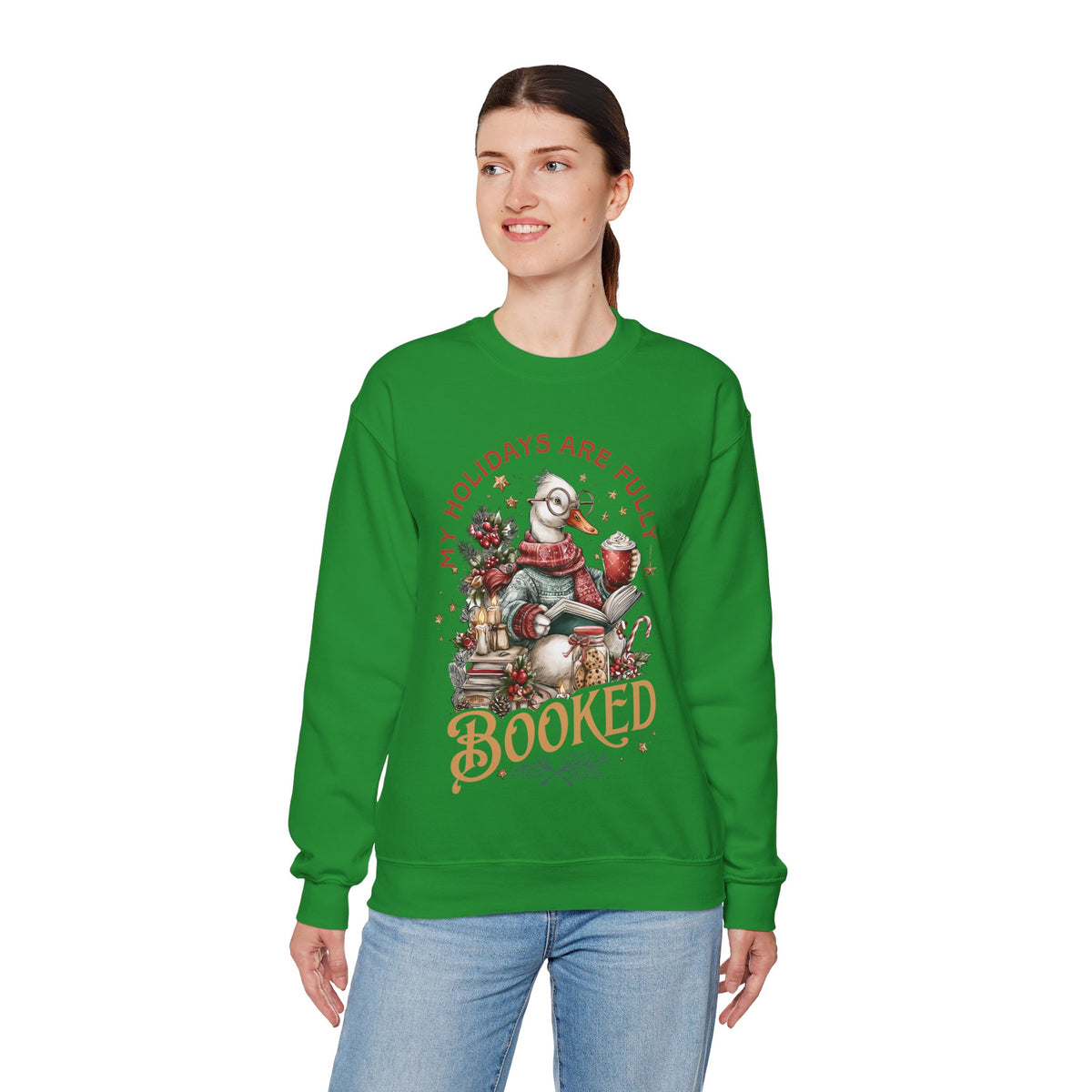My Holidays are Fully Booked – Gildan Heavy Blend | Trendy Women’s Soft Sweatshirt. Direct to Garment. Printed & Shipped in the USA. Unisex Sizes.