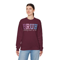 BRUH Formerly Known As Mom – Gildan Heavy Blend | Trendy Women’s Soft Sweatshirt. Direct to Garment. Printed & Shipped in the USA. Unisex Sizes.