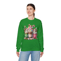 Hot Chocolate Mugs Christmas Hot Cocoa – Gildan Heavy Blend | Trendy Women’s Soft Sweatshirt. Direct to Garment. Printed & Shipped in the USA. Unisex Sizes.