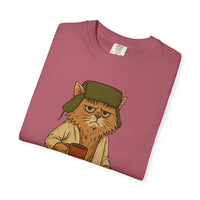 Litter's Full, Funny Cat - Comfort Colors | Trendy Men's and Women's T-Shirt. Direct to Garment. Printed & Shipped in the USA. Unisex Sizes.
