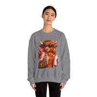 Highland Diva – Gildan Heavy Blend | Trendy Women’s Soft Sweatshirt. Direct to Garment. Printed & Shipped in the USA. Unisex Sizes.