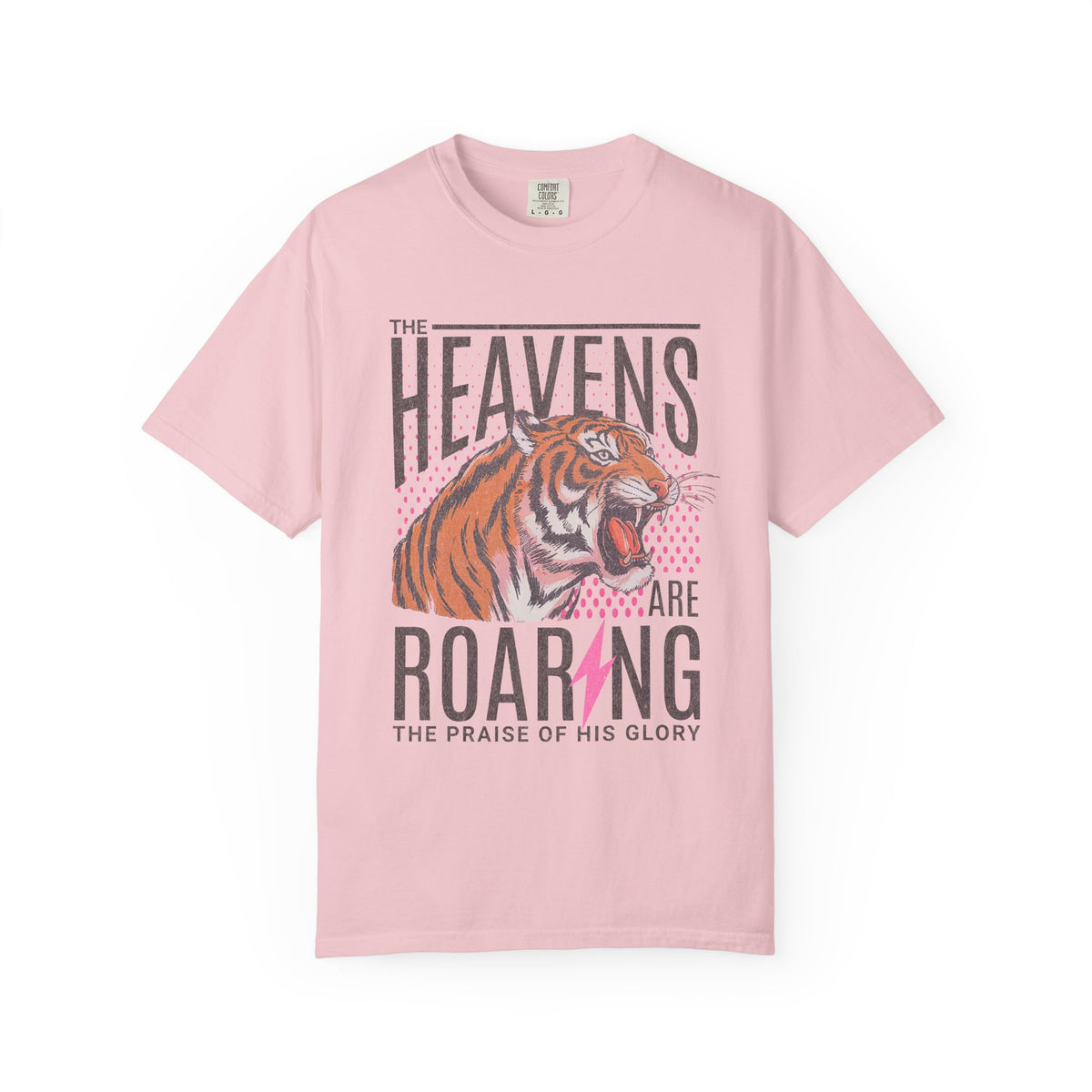 The Heavens Are Roaring, Vintage - Comfort Colors | Trendy Women's T-Shirt. Direct to Garment. Printed & Shipped in the USA. Unisex Sizes.