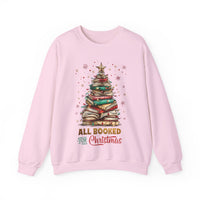 All Booked For Christmas – Gildan Heavy Blend | Trendy Women’s Soft Sweatshirt. Direct to Garment. Printed & Shipped in the USA. Unisex Sizes.