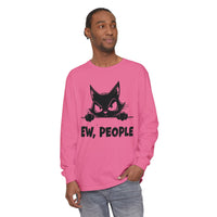 Ew People, Grumpy Cat - Comfort Colors | Trendy Women's and Men's Long Sleeve T-Shirt. Direct to Garment. Printed & Shipped in the USA. Unisex Sizes.