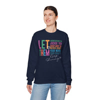 Let Them - Keep Shining – Gildan Heavy Blend | Trendy Women’s Soft Sweatshirt. Direct to Garment. Printed & Shipped in the USA. Unisex Sizes.