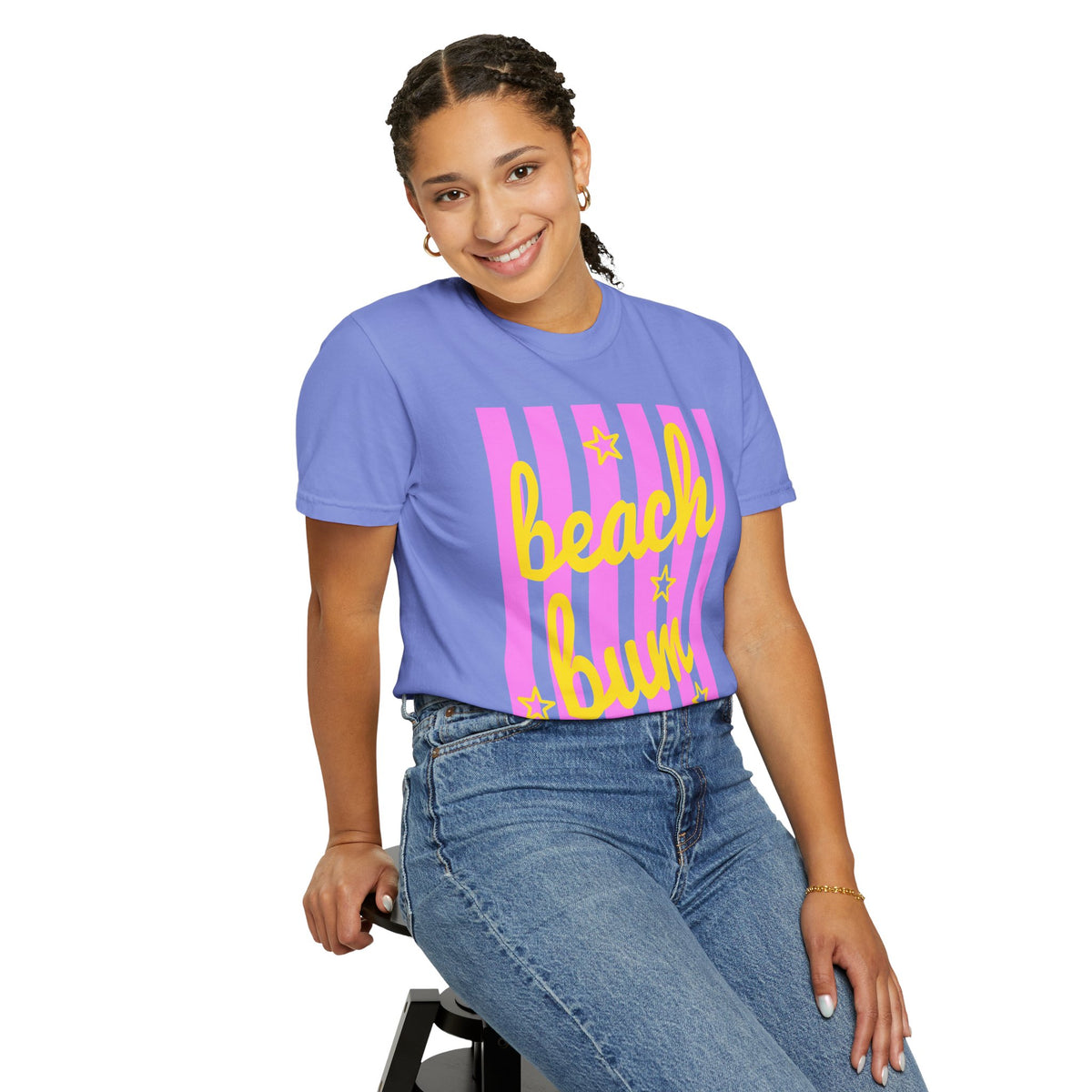 Beach Bum - Comfort Colors | Trendy Men's & Women's T-Shirt. Direct to Garment. Printed & Shipped in the USA. Unisex Sizes.
