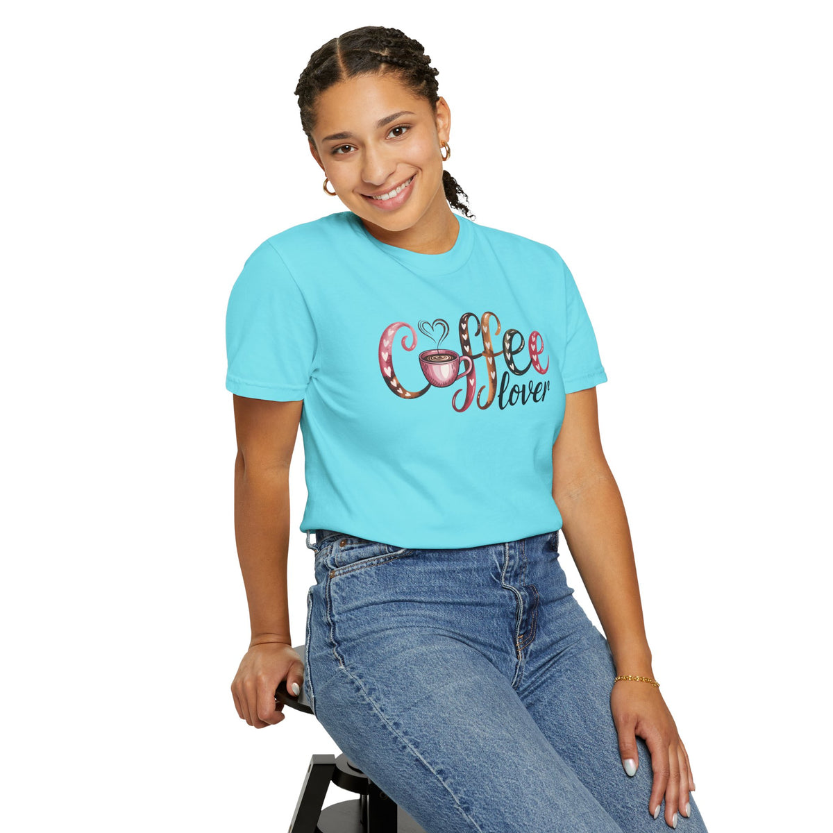 Coffee Lover - Comfort Colors | Trendy Women's T-Shirt. Direct to Garment. Printed & Shipped in the USA. Unisex Sizes.