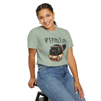 If I Fits I Sits, Cat in a Box - Comfort Colors | Trendy Women's and Men's T-Shirt. Direct to Garment. Printed & Shipped in the USA. Unisex Sizes.
