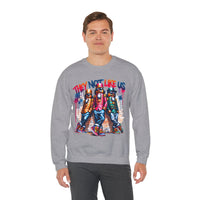 They Not Like Us Nutcracker Trio Christmas – Gildan Heavy Blend | Trendy Women’s and Men's Soft Sweatshirt. Direct to Garment. Printed & Shipped in the USA. Unisex Sizes.