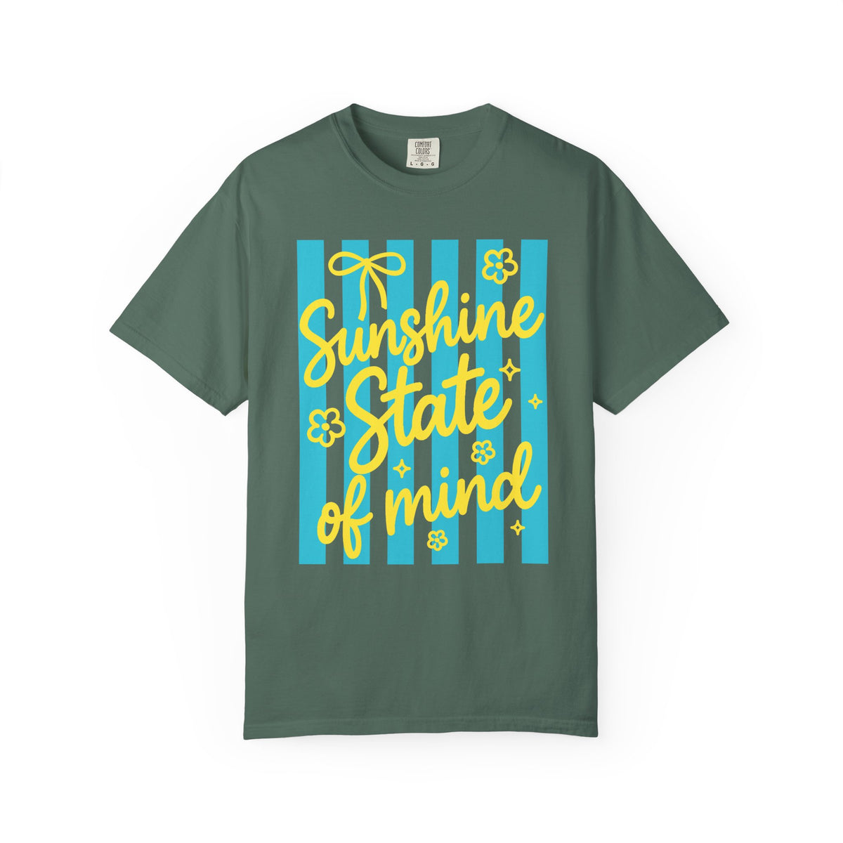 Sunshine State of Mind - Comfort Colors | Trendy Women's T-Shirt. Direct to Garment. Printed & Shipped in the USA. Unisex Sizes.