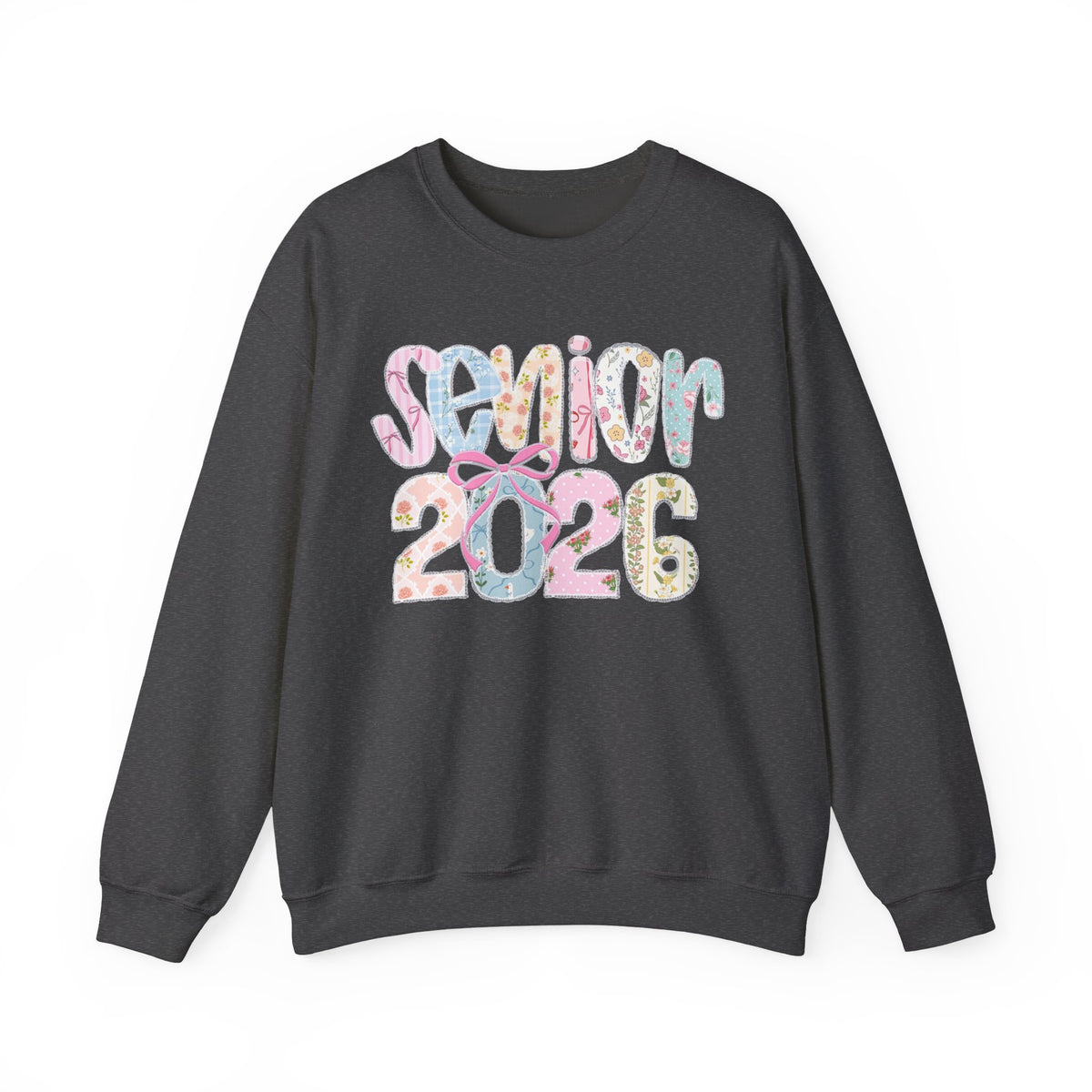 Class of 2026 Senior - Pink Coquette Bow – Gildan Heavy Blend | Trendy Women’s Soft Sweatshirt. Direct to Garment. Printed & Shipped in the USA. Unisex Sizes.