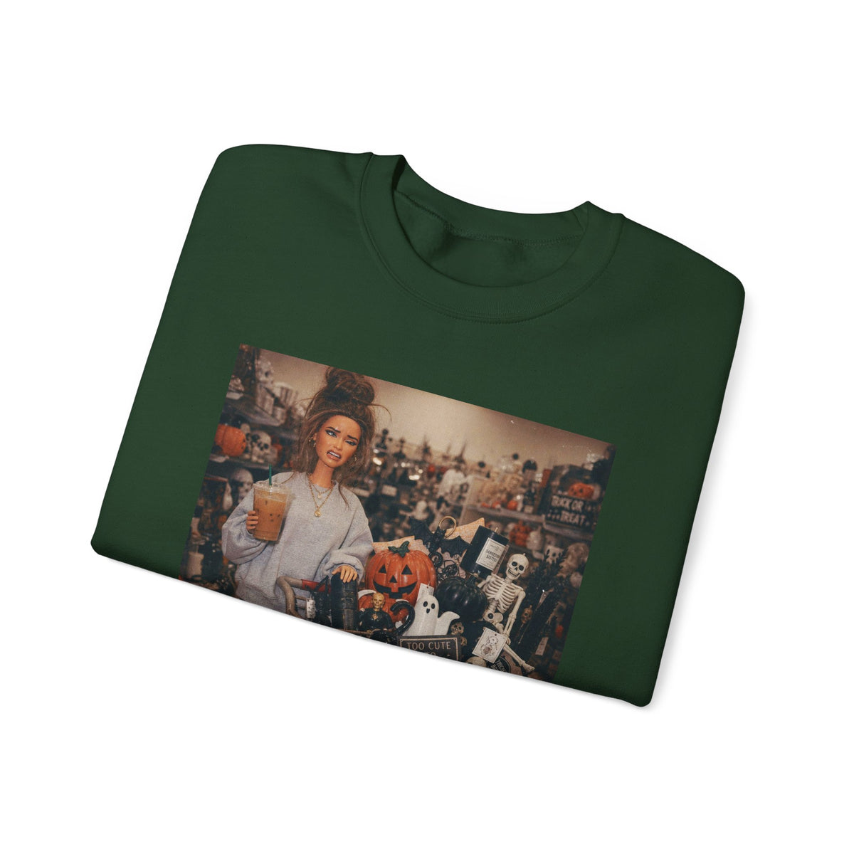 Just A Few Things - Halloween Shopping – Gildan Heavy Blend | Trendy Women’s Soft Sweatshirt. Direct to Garment. Printed & Shipped in the USA. Unisex Sizes.