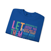 Let Them - Keep Shining – Gildan Heavy Blend | Trendy Women’s Soft Sweatshirt. Direct to Garment. Printed & Shipped in the USA. Unisex Sizes.