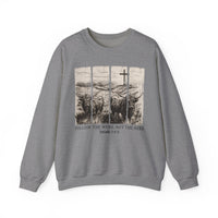 Follow the Word, Not the Herd – Gildan Heavy Blend | Trendy Women’s and Men's Soft Sweatshirt. Direct to Garment. Printed & Shipped in the USA. Unisex Sizes.