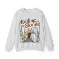 Rolling Stones "Since AD33" Easter Empty Tomb Christian – Gildan Heavy Blend | Trendy Men's and Women’s Soft Sweatshirt. Direct to Garment. Printed & Shipped in the USA. Unisex Sizes.