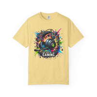 Gaming Headset I Can't Hear You, I'm Gaming - Comfort Colors | Trendy Men's And Women's T-Shirt. Direct to Garment. Printed & Shipped in the USA. Unisex Sizes.