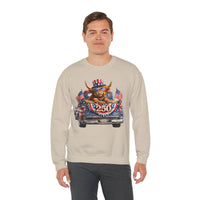 Patriotic Highland, America's 250th Birthday – Gildan Heavy Blend | Trendy Women’s and Men's Soft Sweatshirt. Direct to Garment. Printed & Shipped in the USA. Unisex Sizes.