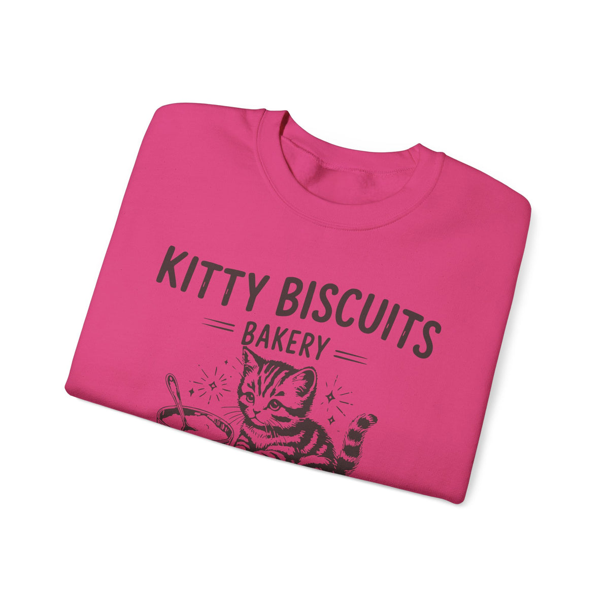 Kitty Biscuits Bakery – Gildan Heavy Blend | Trendy Women’s and Men's Soft Sweatshirt. Direct to Garment. Printed & Shipped in the USA. Unisex Sizes.
