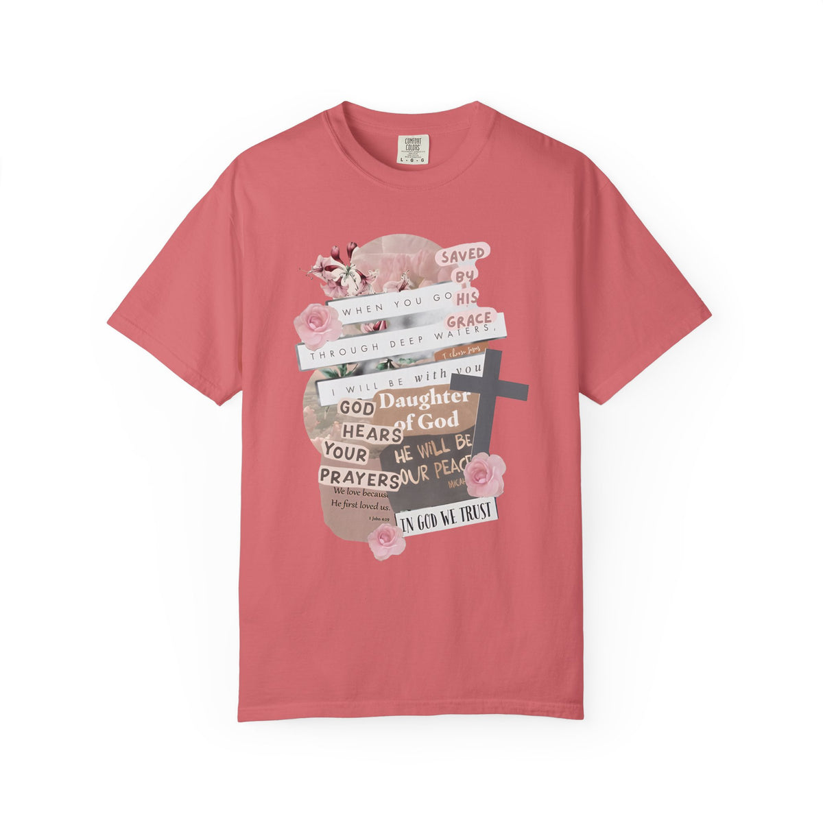 Christian Scrapbook - Comfort Colors | Trendy Women's T-Shirt. Direct to Garment. Printed & Shipped in the USA. Unisex Sizes.