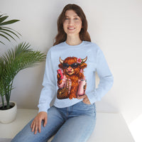 Highland Diva – Gildan Heavy Blend | Trendy Women’s Soft Sweatshirt. Direct to Garment. Printed & Shipped in the USA. Unisex Sizes.