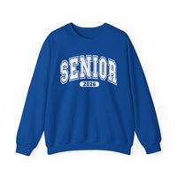 Senior 2026, Varsity – Gildan Heavy Blend | Trendy Women’s and Men's Soft Sweatshirt. Direct to Garment. Printed & Shipped in the USA. Unisex Sizes.