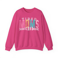 Tired Moms Club Pastel – Gildan Heavy Blend | Trendy Women’s Soft Sweatshirt. Direct to Garment. Printed & Shipped in the USA. Unisex Sizes.