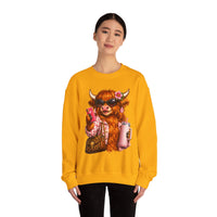 Highland Diva – Gildan Heavy Blend | Trendy Women’s Soft Sweatshirt. Direct to Garment. Printed & Shipped in the USA. Unisex Sizes.