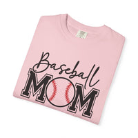 Baseball Mom - Comfort Colors | Trendy Women's T-Shirt. Direct to Garment. Printed & Shipped in the USA. Unisex Sizes.
