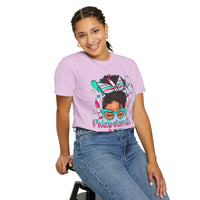 Phlebotomist Life, Messy Bun - Comfort Colors | Trendy Women's T-Shirt. Direct to Garment. Printed & Shipped in the USA. Unisex Sizes.