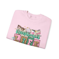 Receptionist Life – Gildan Heavy Blend | Trendy Women’s Soft Sweatshirt. Direct to Garment. Printed & Shipped in the USA. Unisex Sizes.