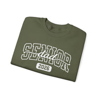Senior Dad 2026 – Gildan Heavy Blend | Trendy Men's Soft Sweatshirt. Direct to Garment. Printed & Shipped in the USA. Unisex Sizes.