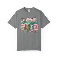 Receptionist Life - Comfort Colors | Trendy Women's T-Shirt. Direct to Garment. Printed & Shipped in the USA. Unisex Sizes.
