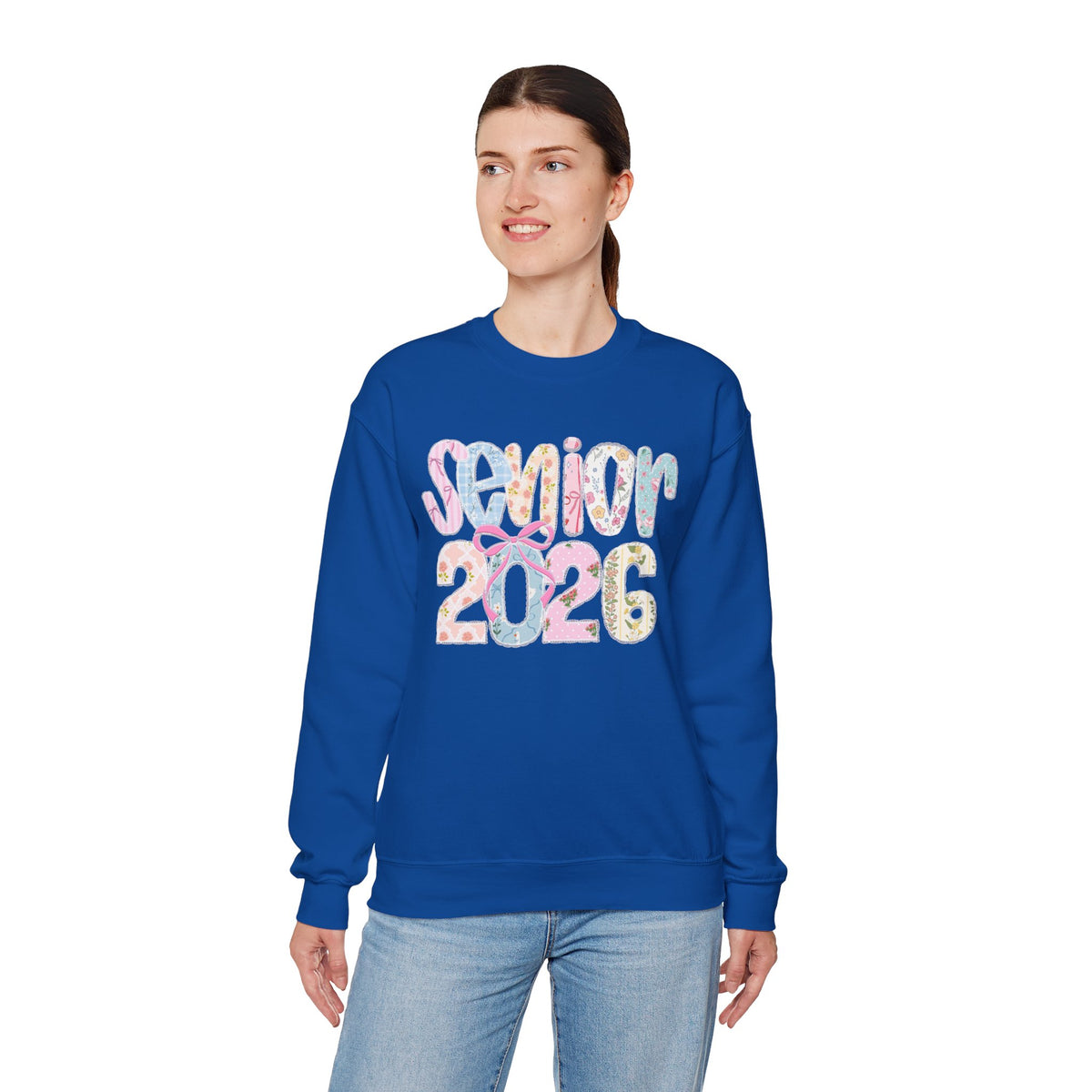 Class of 2026 Senior - Pink Coquette Bow – Gildan Heavy Blend | Trendy Women’s Soft Sweatshirt. Direct to Garment. Printed & Shipped in the USA. Unisex Sizes.
