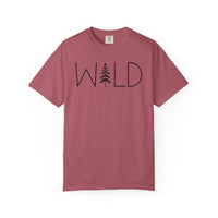 Wild Graphic, Nature, Pine Tree, Adventure - Comfort Colors | Trendy Men's and Women's T-Shirt. Direct to Garment. Printed & Shipped in the USA. Unisex Sizes.