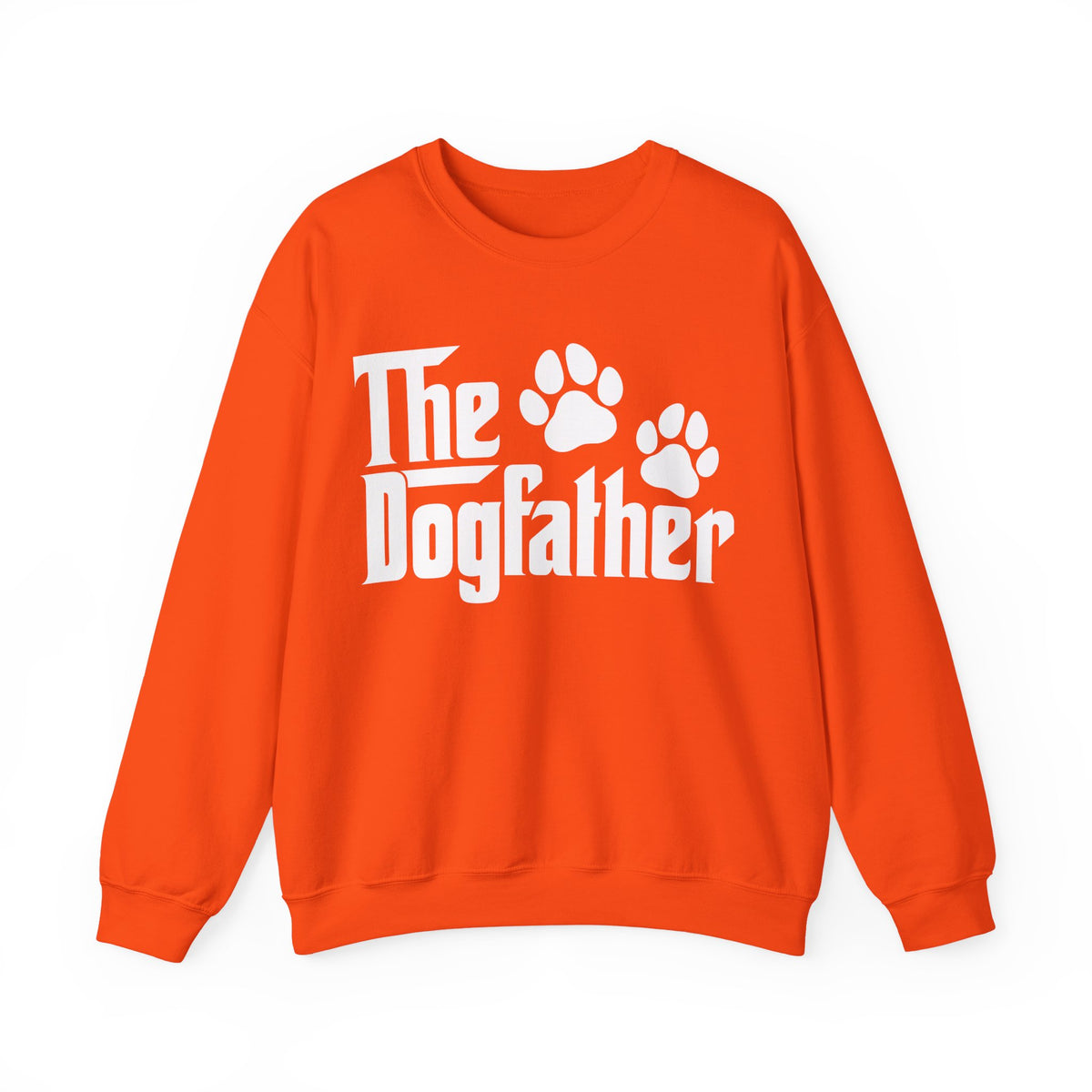 The DogFather – Gildan Heavy Blend | Trendy Men's Soft Sweatshirt. Direct to Garment. Printed & Shipped in the USA. Unisex Sizes.