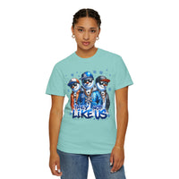 They Not Like Us Snowman - Comfort Colors | Trendy Men's and Women's T-Shirt. Direct to Garment. Printed & Shipped in the USA. Unisex Sizes.