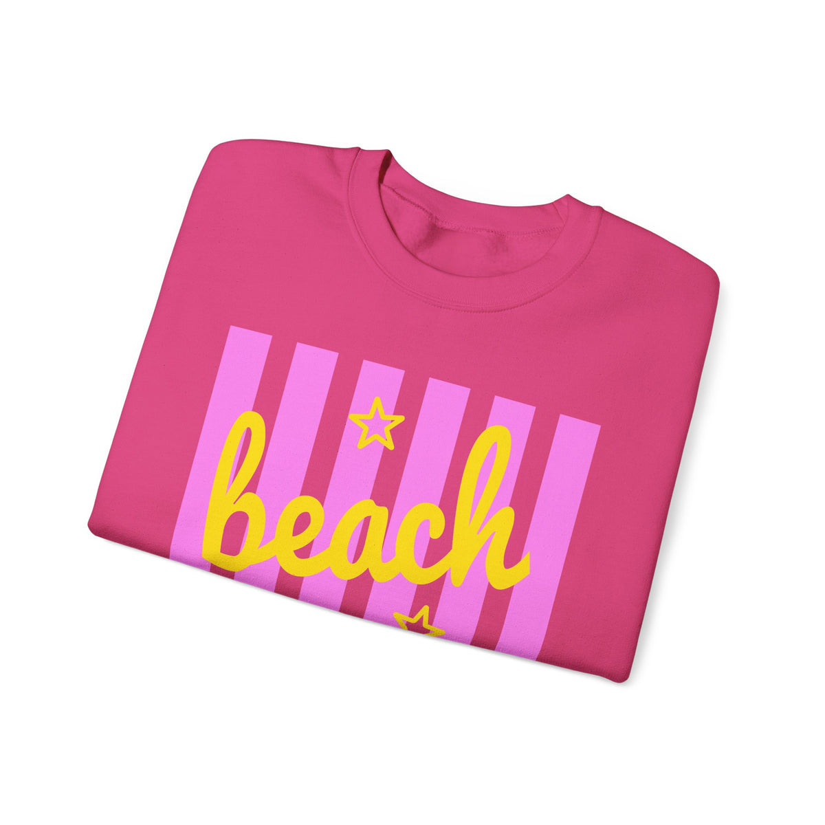 Beach Bum – Gildan Heavy Blend | Trendy Men's & Women’s Soft Sweatshirt. Direct to Garment. Printed & Shipped in the USA. Unisex Sizes.