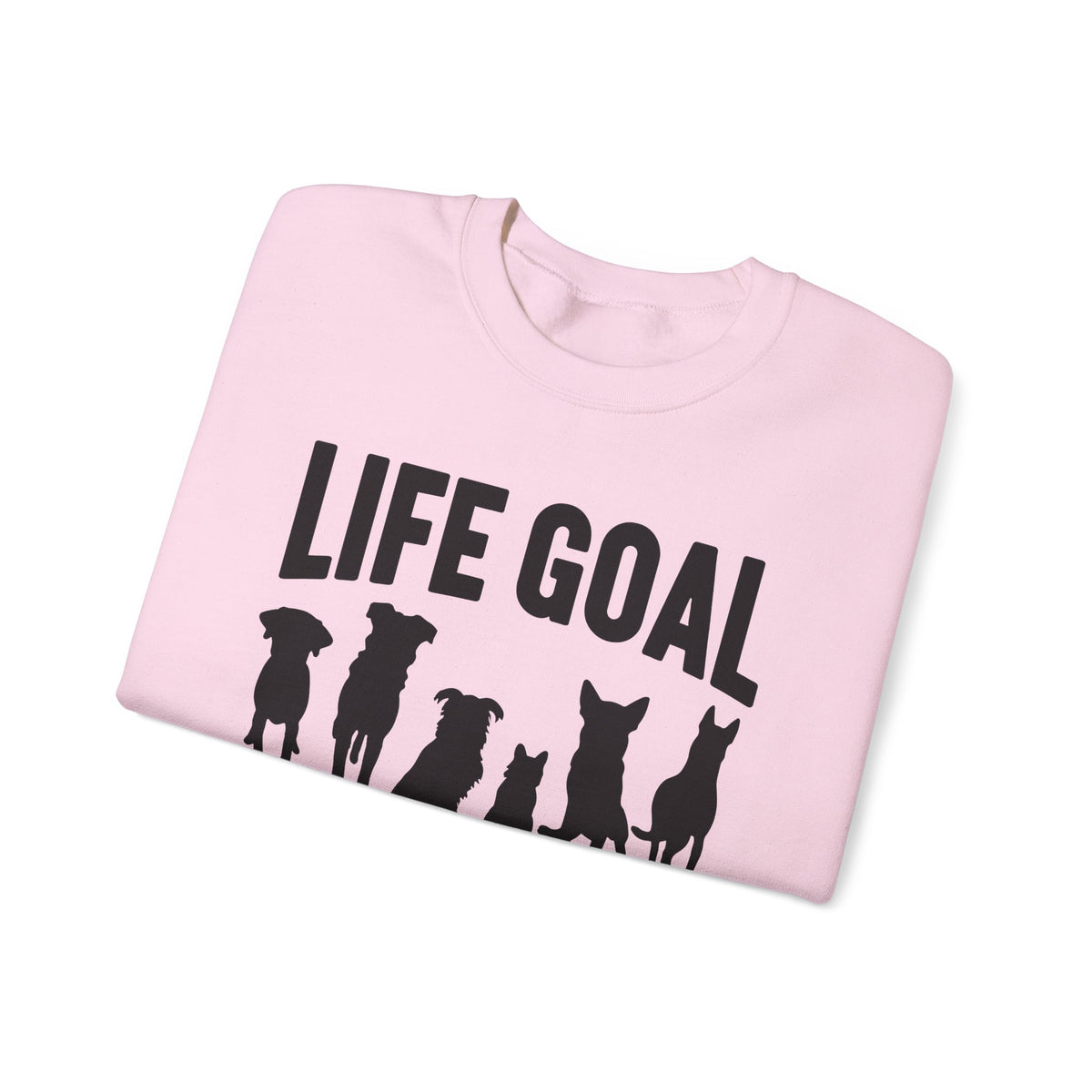 Life Goal Rescue All The Dogs – Gildan Heavy Blend | Trendy Men's and Women’s Soft Sweatshirt. Direct to Garment. Printed & Shipped in the USA. Unisex Sizes.