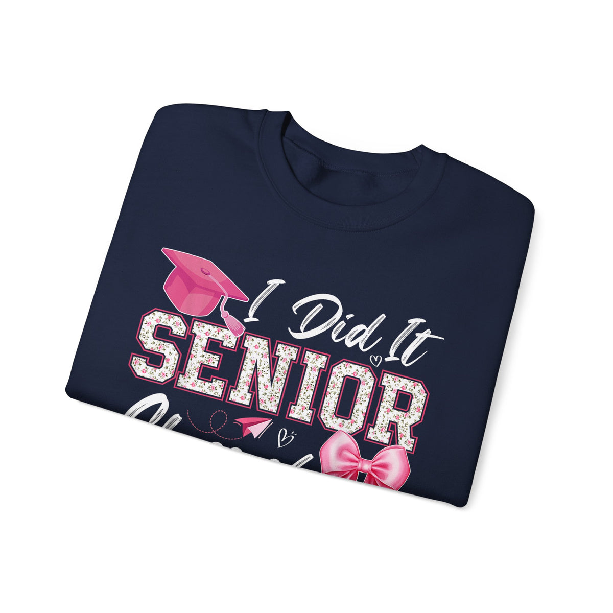 Class of 2026 I Did It Senior Coquette Bow Graduation – Gildan Heavy Blend | Trendy Women’s Soft Sweatshirt. Direct to Garment. Printed & Shipped in the USA. Unisex Sizes.