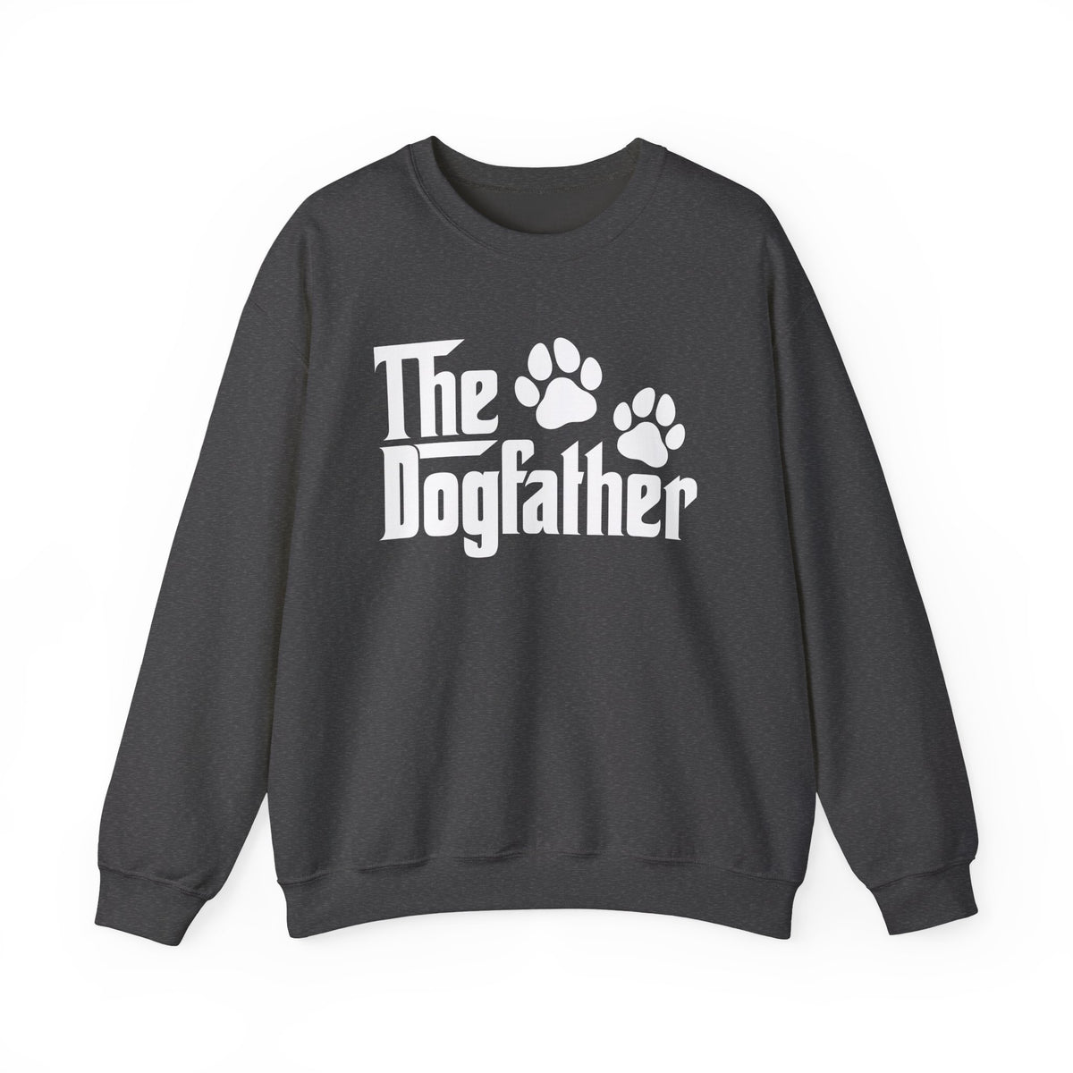 The DogFather – Gildan Heavy Blend | Trendy Men's Soft Sweatshirt. Direct to Garment. Printed & Shipped in the USA. Unisex Sizes.
