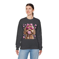 Goldendoodle Love – Gildan Heavy Blend | Trendy Women’s Soft Sweatshirt. Direct to Garment. Printed & Shipped in the USA. Unisex Sizes.
