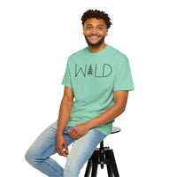 Wild Graphic, Nature, Pine Tree, Adventure - Comfort Colors | Trendy Men's and Women's T-Shirt. Direct to Garment. Printed & Shipped in the USA. Unisex Sizes.