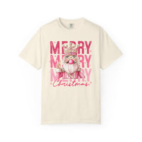 Merry Christmas — Cute Pink Bubblegum Nutcracker  - Comfort Colors | Trendy Women's T-Shirt. Direct to Garment. Printed & Shipped in the USA. Unisex Sizes.