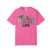 Nurse Life Cute Preppy Healthcare - Comfort Colors | Trendy Women's T-Shirt. Direct to Garment. Printed & Shipped in the USA. Unisex Sizes.