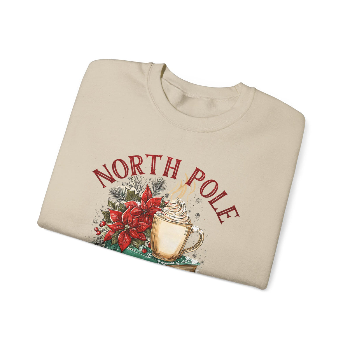 North Pole Book Club – Gildan Heavy Blend | Trendy Women’s Soft Sweatshirt. Direct to Garment. Printed & Shipped in the USA. Unisex Sizes.