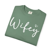 Wifey - Comfort Colors | Trendy Women's T-Shirt. Direct to Garment. Printed & Shipped in the USA. Unisex Sizes.